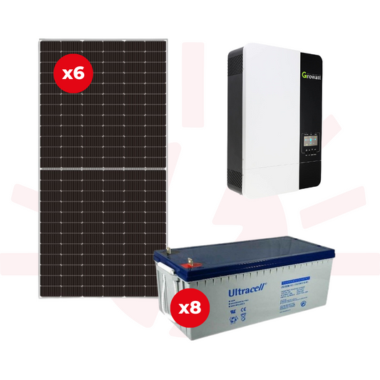 Kit Solar Off Grid con Inversor de 5000 W II Gel